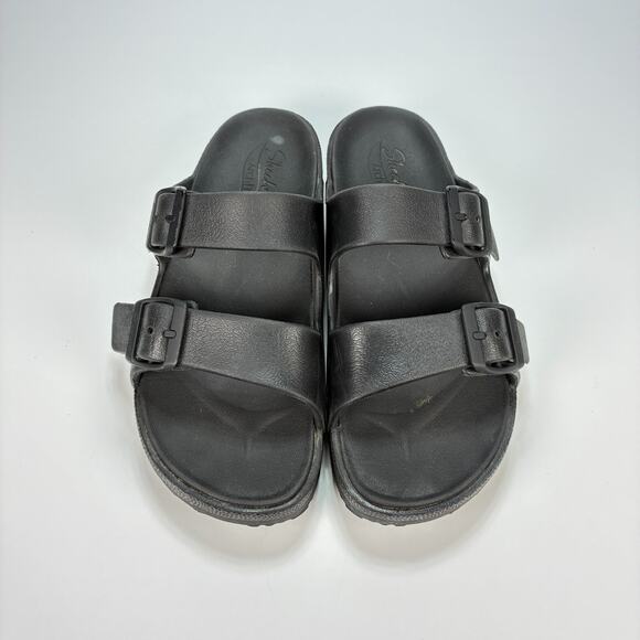 Skechers Foamies Arch Fit Cali Breeze 2.0 Black Adjustable Sandals Womens Size 8 - Picture 3 of 11